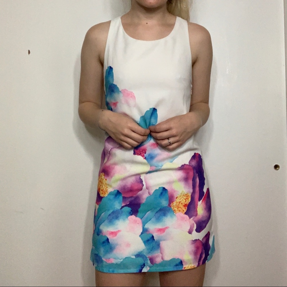 Watercolor Flower Dress